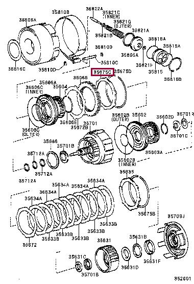 3567530270 Toyota Friction disc