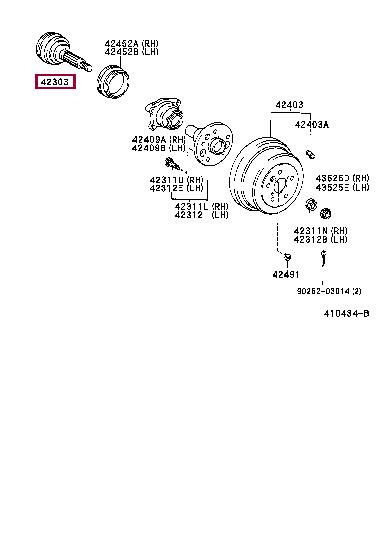 Toyota 43410-20241 CV joint 4341020241