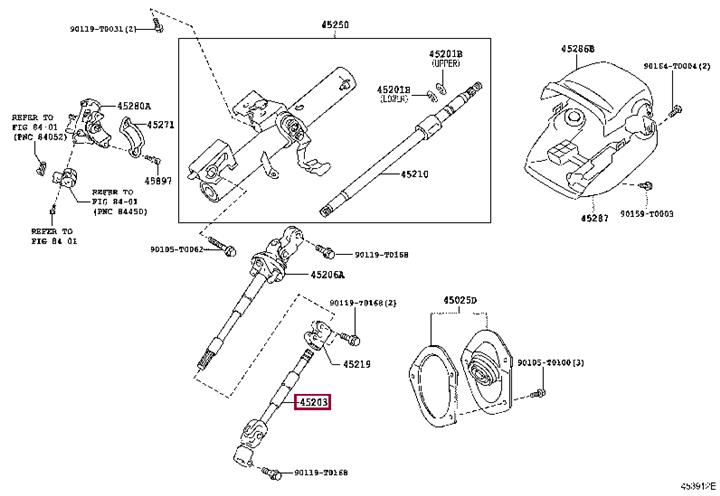 452030K040 Toyota Steering shaft