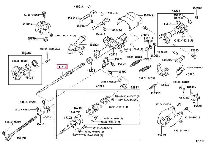 4521060091 Toyota Steering shaft