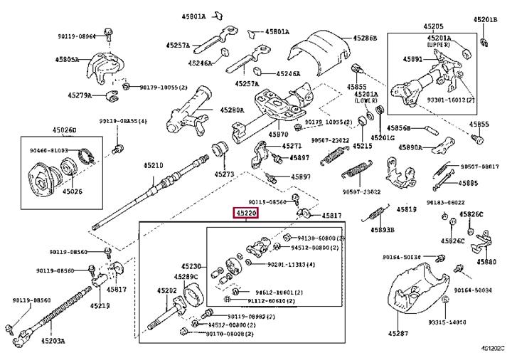 4522060110 Toyota Steering shaft