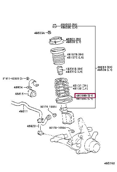 Toyota 48158-33030 Spring plate 4815833030