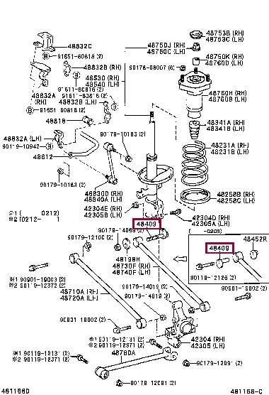 Bolt Toyota 48409-32030