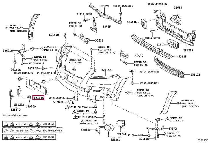 5211442090 Toyota Number plate overlay