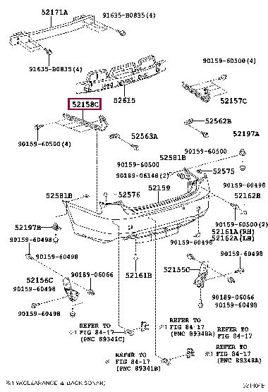 5215830081 Toyota Bracket bumper