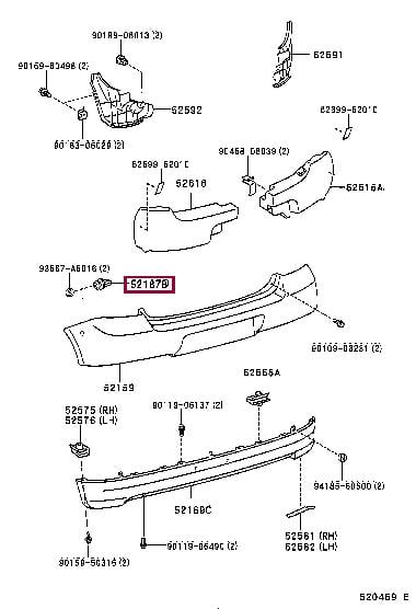 5218752010 Toyota Clip
