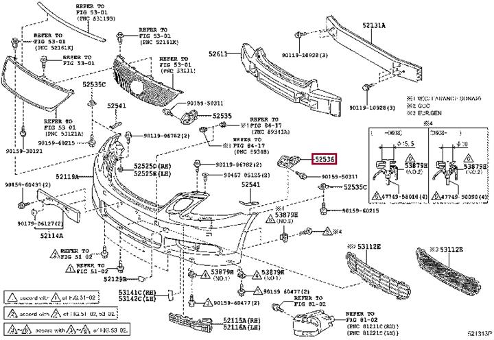 Buy Toyota 52536-30190 at a low price in United Arab Emirates!