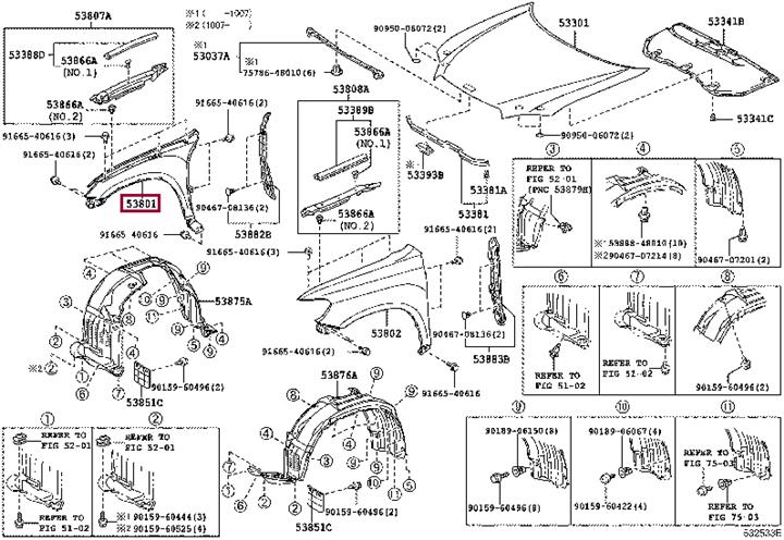 5380148030 Toyota Wing