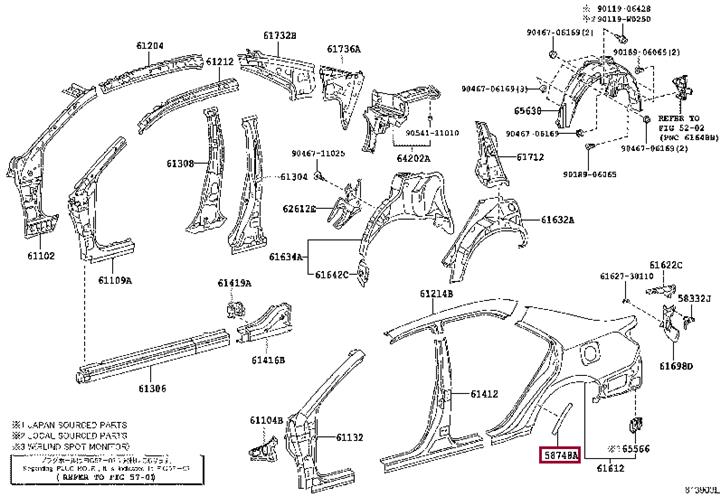 5874833060 Toyota PROTECTOR, QUARTER