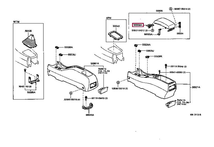 5890832040 Toyota Clip