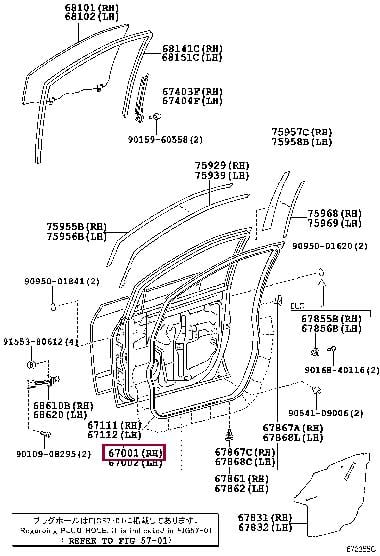 6700144060 Toyota Door