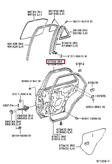 6700348022 Toyota Door
