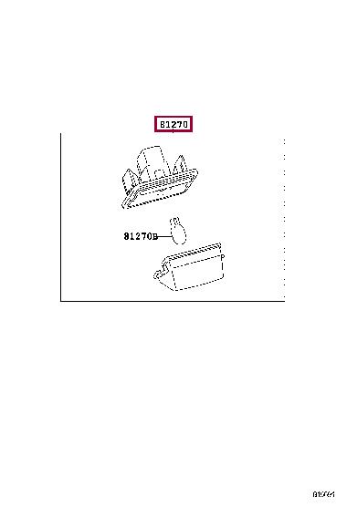 8127033081 Toyota Flashlight
