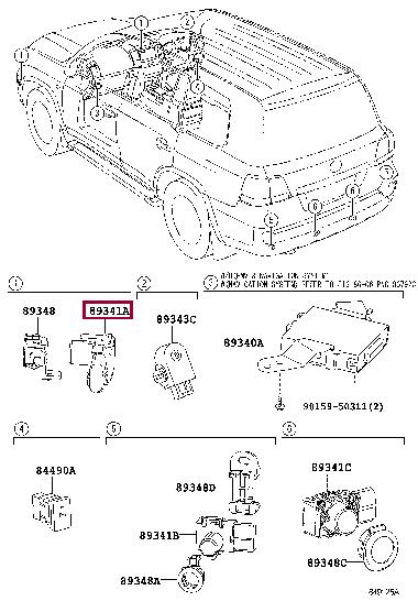 Toyota 89341-33190-A1 Parking sensor 8934133190A1