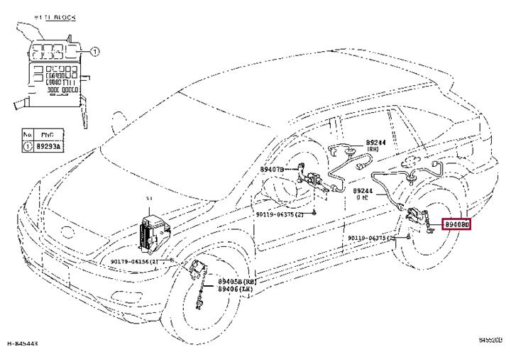 Toyota 89408-48020 Body level sensor 8940848020 8940848020 Toyota Body level sensor