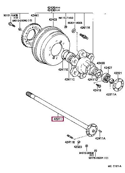 Toyota 90310-36003 Oil seal 9031036003