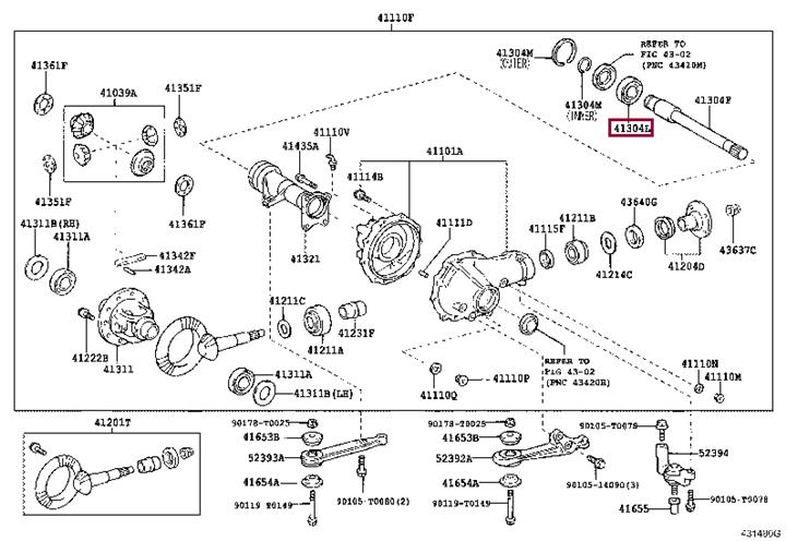 90363T0014 Toyota Bearing Differential