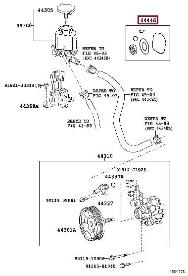 0444660260 Toyota Repair Set, hose clamp pliers