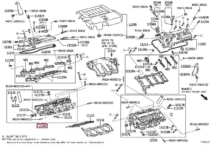 1110139537 Toyota Cylinderhead (exch)