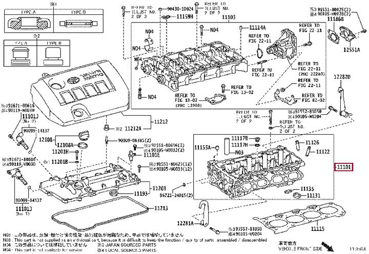 1110139686 Toyota Cylinderhead (exch)