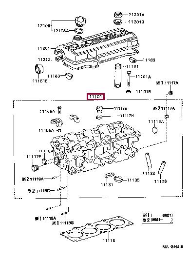1110179135 Toyota Cylinderhead (exch)