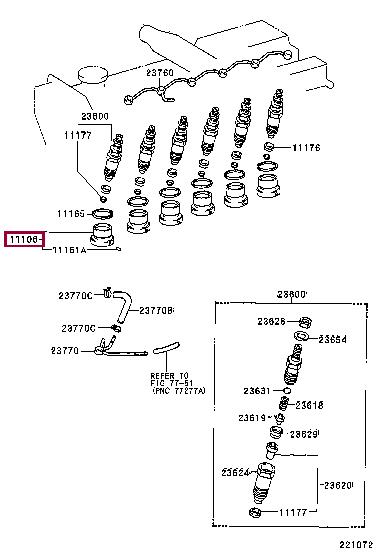 1110617040 Toyota Prechamber