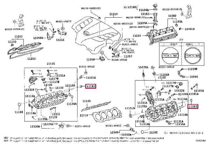 1118350020 Toyota Cylinder head plug