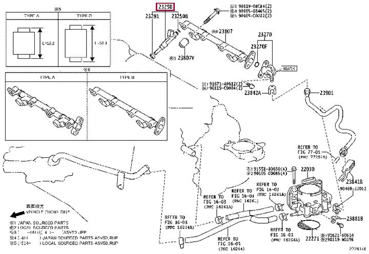 2320939175 Toyota Injector fuel