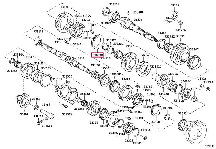 3303817010 Toyota Ring synchronizer