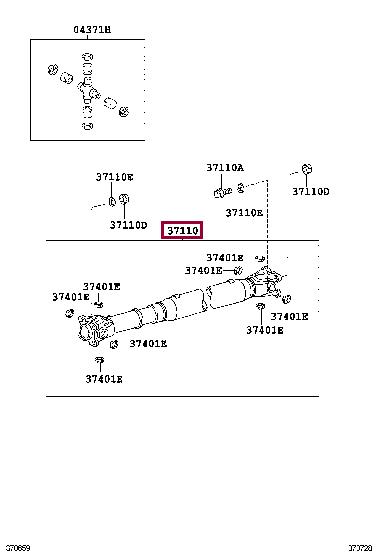 371106A440 Toyota Propeller shaft