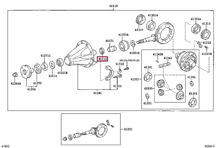 Buy Toyota 41115-35010 at a low price in United Arab Emirates!
