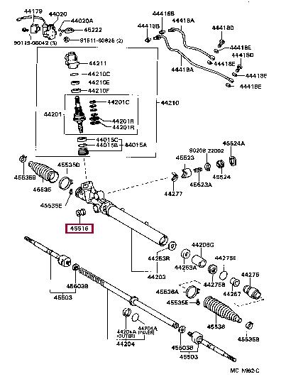 4551630020 Toyota Control arm bushing