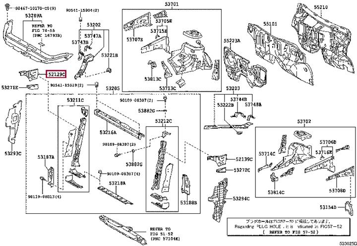5212942010 Toyota Bracket bumper