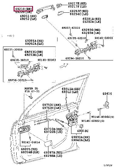 6921060150C0 Toyota Handle-assist
