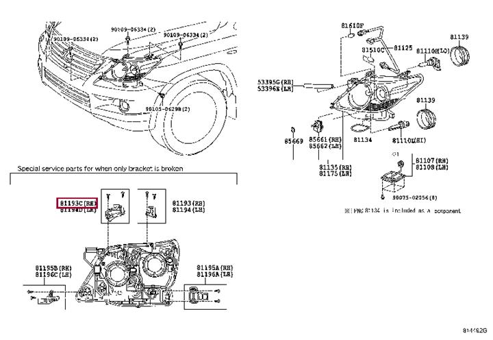 8119360080 Toyota Holder, dryer