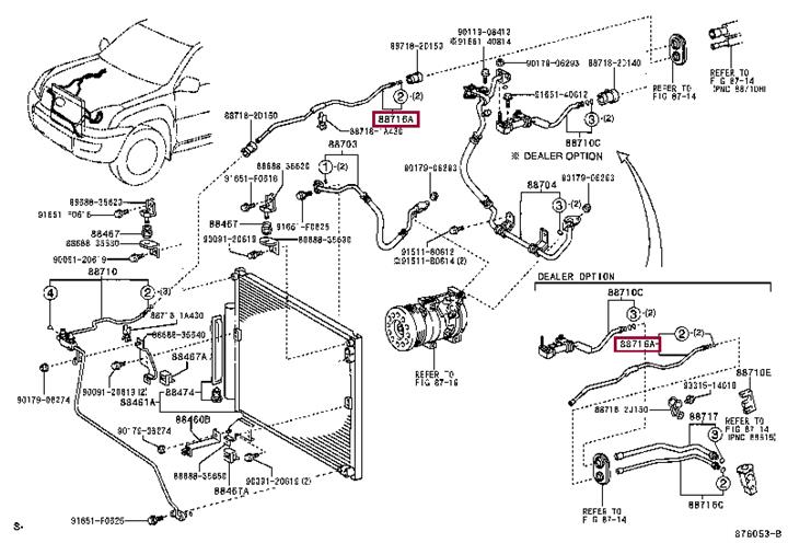 887166B800 Toyota Coolant pipe