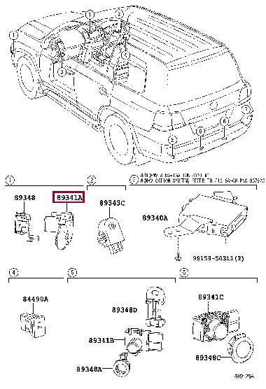 Toyota 89341-33190-B1 Parking sensor 8934133190B1