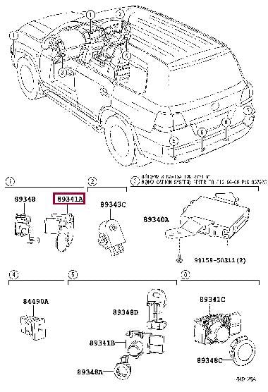 Parking Sensors Lexus: 8934133210C0 Toyota Parking sensor