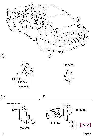 8934833010C1 Toyota Holder, dryer