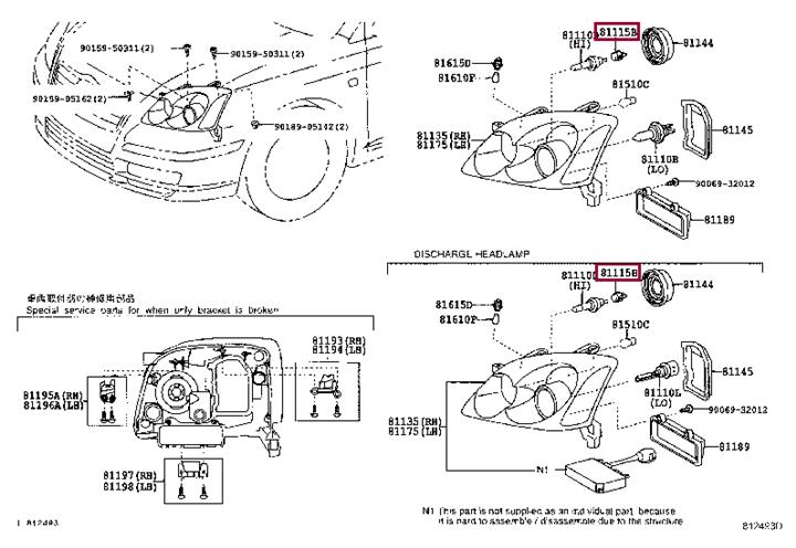 9006981049 Toyota SOCKET, BULB