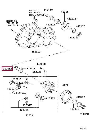 9031134045 Toyota Shaft Seal, differential