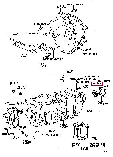 Toyota 90311-45001 Oil seal 9031145001