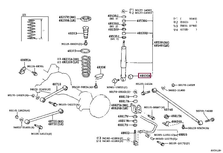 Toyota 90385-19010 Control Arm-/Trailing Arm Bush 9038519010