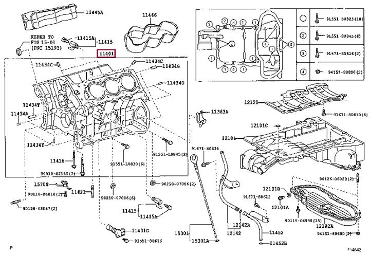 1140180710 Toyota Block assy-cylinder