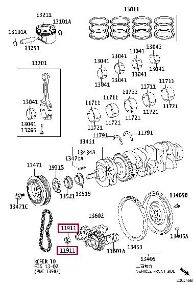 119112801102 Toyota Big-end bearing ki