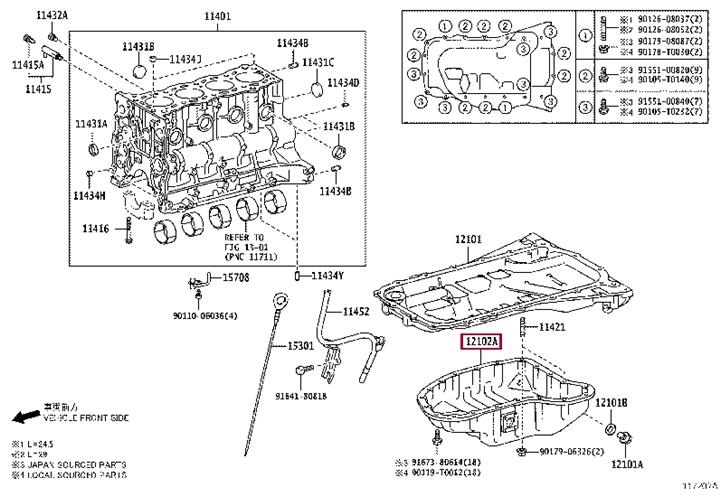 1210275010 Toyota Oil Pan