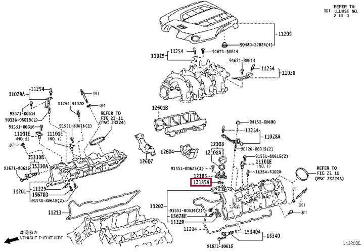 1219638010 Toyota GASKET OIL FILLER C