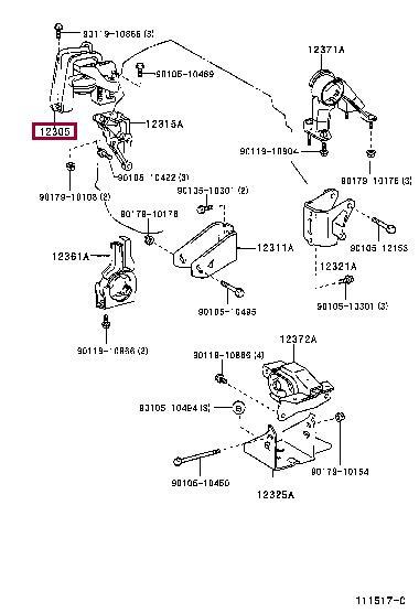 1230522290 Toyota Engine mount