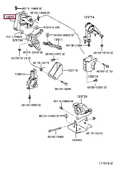 1230522310 Toyota Engine mount