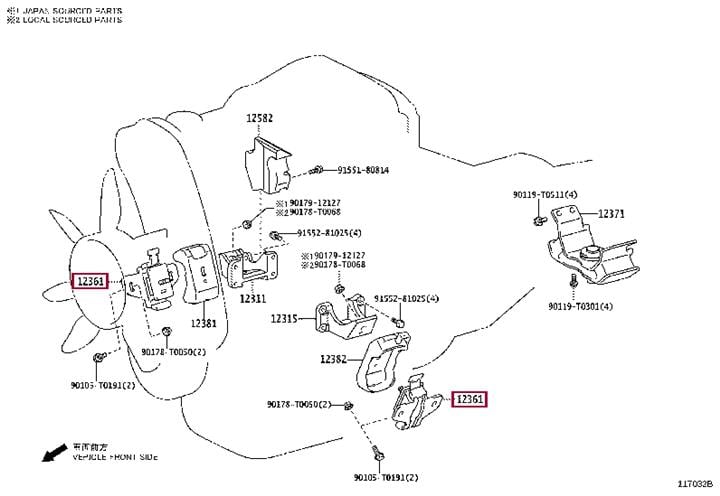 Buy Toyota 12361-30160 at a low price in United Arab Emirates!
